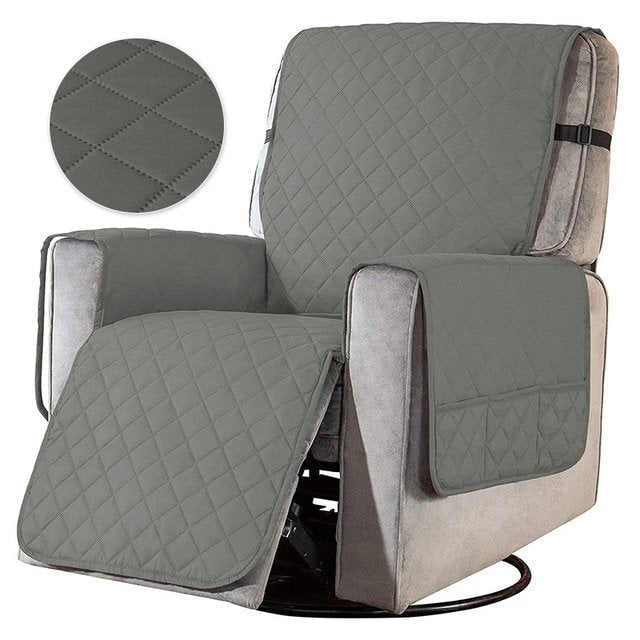 home & garden : Universele Fauteuil Hoes - Zwart in Lichtgrijs van Pantino