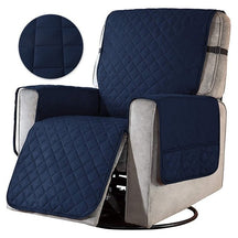 home & garden : Universele Fauteuil Hoes - Zwart in Blauw van Pantino