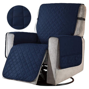 home & garden : Universele Fauteuil Hoes - Zwart in Blauw van Pantino