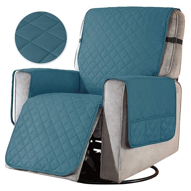 home & garden : Universele Fauteuil Hoes - Zwart in Blauw Groen van Pantino
