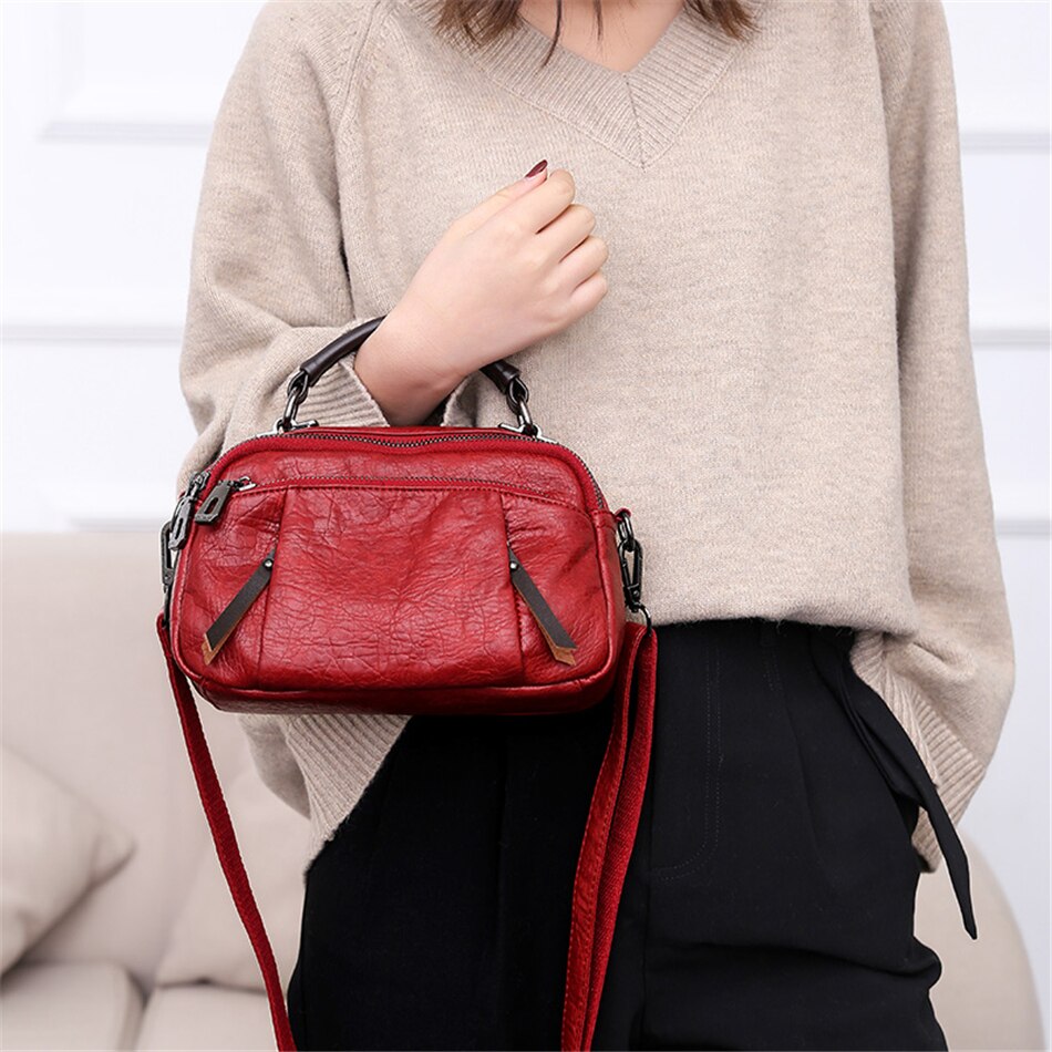 bags : CompactBag - Multi-Zakken Ruime Mini-Tas - Bruin in van Pantino
