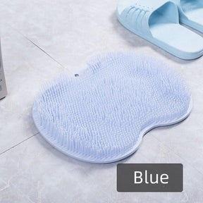 Back Scrubber : MassagePad - Rug Schrobborstel Siliconen - Lichtroze in Blauw Lichtroze van Pantino