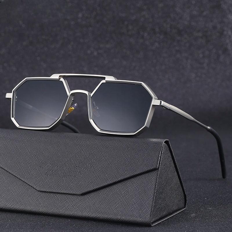 Sunglasses : Zonnebril Goud - MenzGlass - Soluxe in Zilver van Pantino