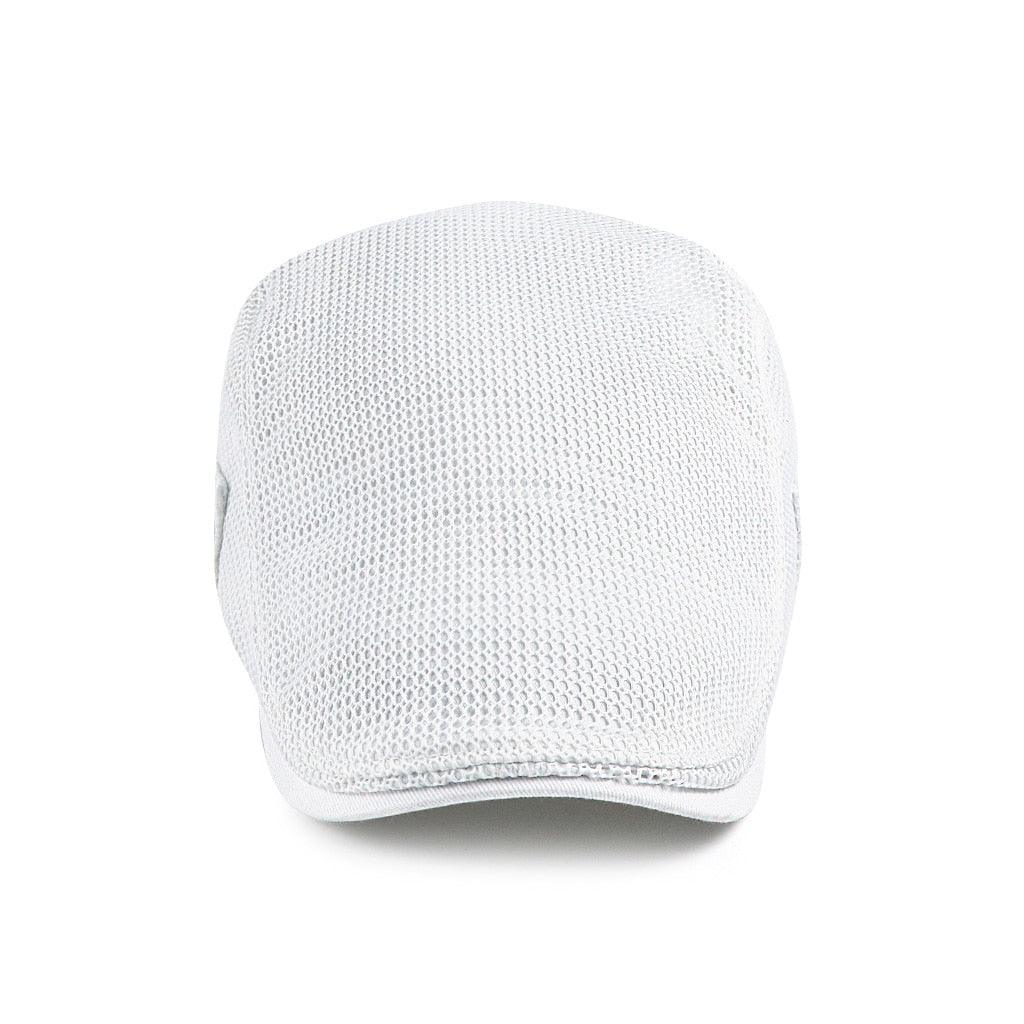 Beret : Baret Heren Wit (Uitverkocht) - MeshCap - Casual voor Hoeden Baretten Katoen Caps in van Pantinoshop