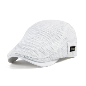 Beret : Baret Heren Wit (Uitverkocht) - MeshCap - Casual voor Hoeden Baretten Katoen Caps in Wit (Uitverkocht) van Pantinoshop