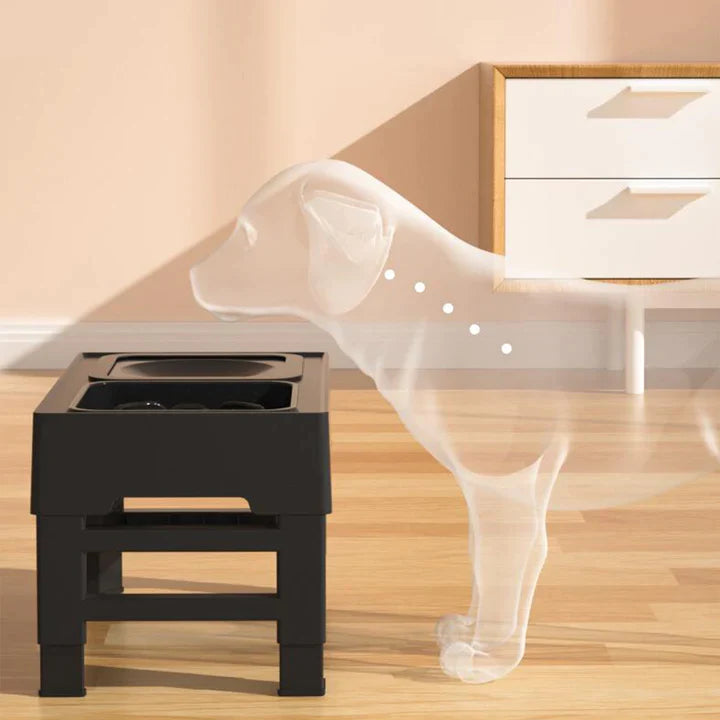 pets : FlexiFeeder - In Hoogte Verstelbaar Rvs - Grijs in van Pantino