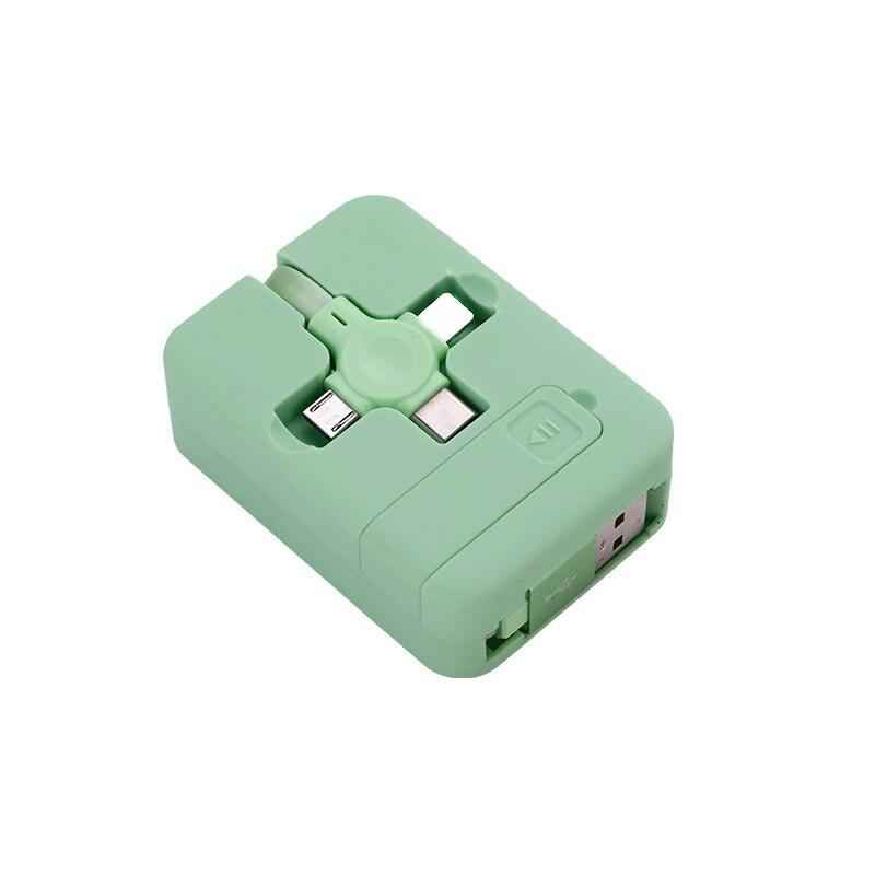 gadgets : Multiport 4-in-1 USB-Oplaadkabel - Rood in Groen van Pantino