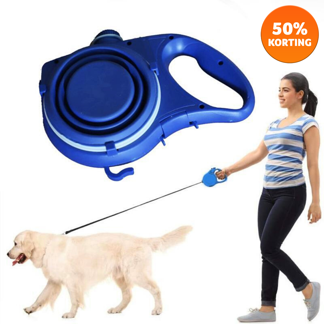 pets : Nylon 5-in-1 Hondenriem - Blauw in Blauw | Nog 2 beschikbaar van Pantino