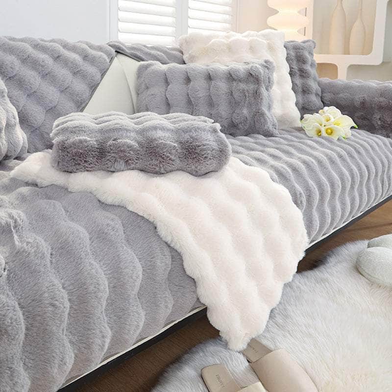 home & garden : SofaCushion - Bankhoes Meubelbeschermer - Lichtblauw in Grijs van Pantino