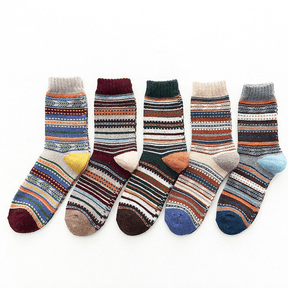 Socks : Heren Sokken Ragner (5 Paar) - Comfortabele, Warme Katoenen Wintersokken in Espen (5 paar) van Pantino