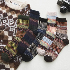Socks : Heren Sokken Ragner (5 Paar) - Comfortabele, Warme Katoenen Wintersokken in Tore (5 paar) van Pantino