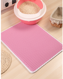 pets : PawGuard - Kattenbakmat - Zwart in Roze van Pantino
