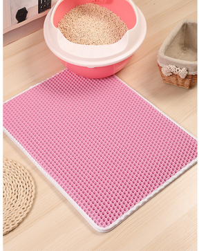 pets : PawGuard - Kattenbakmat - Zwart in Roze van Pantino
