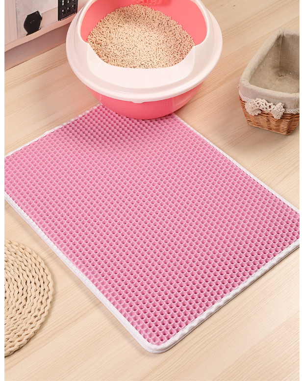 pets : PawGuard - Kattenbakmat - Zwart in Roze van Pantino