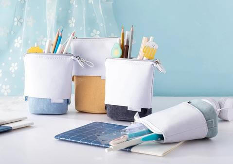 Pencil Case : Up Etui voor Potloden - Blauw in van Pantino