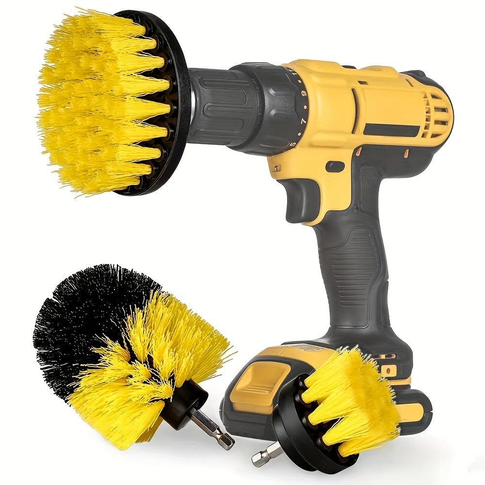 gadgets : PowerScrub - 3x Opzetborstelset - Geel in van Pantino
