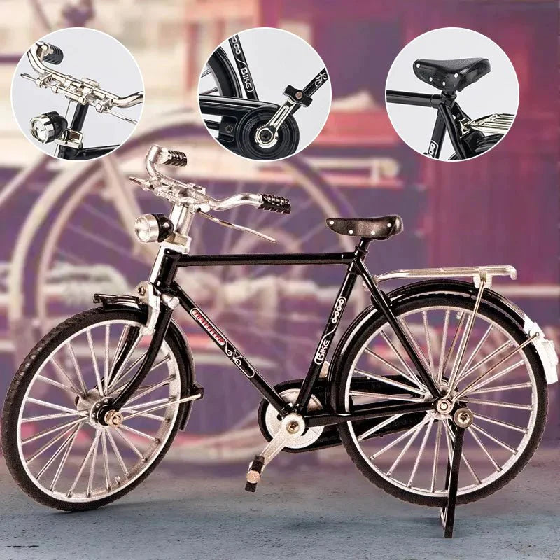 home & garden : RetroBike Miniatuur Fiets - Uniek & Stijlvol - Zwart in van Pantino