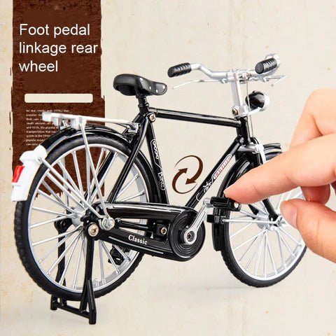home & garden : RetroBike Miniatuur Fiets - Uniek & Stijlvol - Zwart in van Pantino
