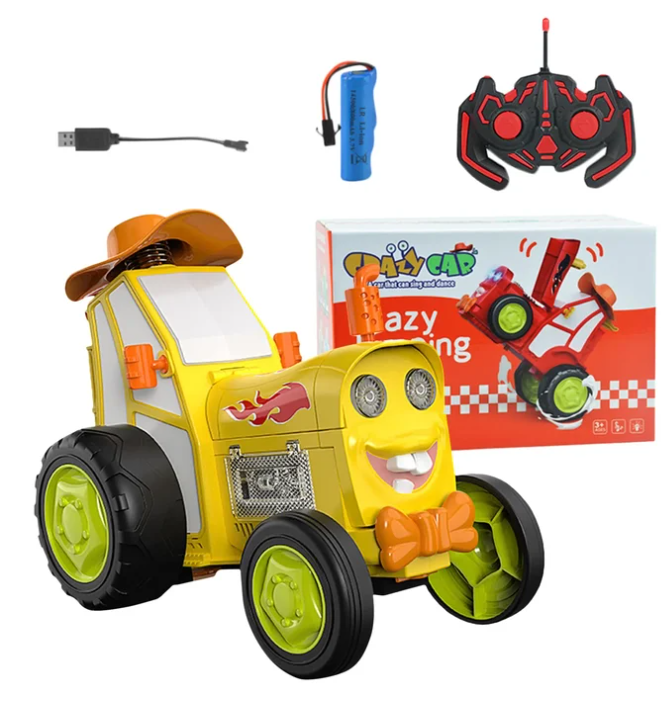 gadgets : CrazyCar - Super Lenteracer - Blauw in Gele Super lenteracer van Pantino