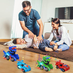 other : DinoCar - Dinosaur-Transformerende Bagdel - Blauw in van Pantino
