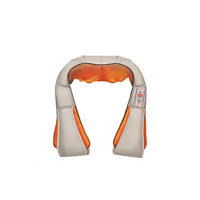 gadgets : Shiatsu Massagekussen Zwart met Warmte voor Nek & Rug - Draagbaar Ergonomisch Kussen in Beige - 6 knoppen van Pantino
