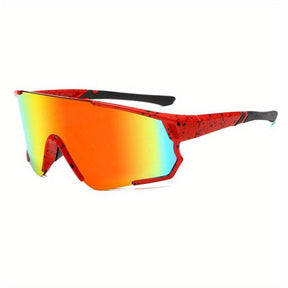 Sunglasses : Zonnebril Unisex Wit - Shield - Minimalistische Fietszonnebril in van Pantino
