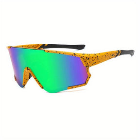 Sunglasses : Zonnebril Unisex Wit - Shield - Minimalistische Fietszonnebril in van Pantino