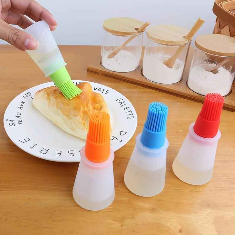 home & garden : Silicone Olie Fles met Borstel - Rood in van Pantino