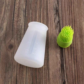 home & garden : Silicone Olie Fles met Borstel - Rood in van Pantino