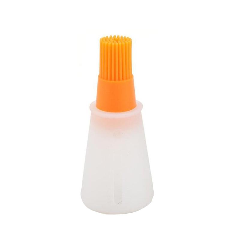 home & garden : Silicone Olie Fles met Borstel - Rood in Oranje van Pantino