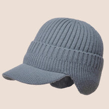 Beanie : Beanie Heren Marineblauw - BeanieCaps - Warme Gebreide Muts voor Buitenshuis in Grijs van Pantino