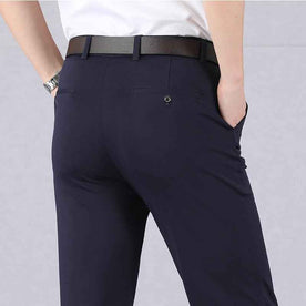 men's fashion : Slacks® | Stretch Pantalon Heren (Copy 6-9) in Blauw van Pantinoshop