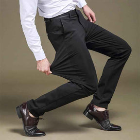 Pants : Pantalon Heren Blauw - Slacks - Stretch in Zwart (6 stuks beschikbaar) 29W van Pantino