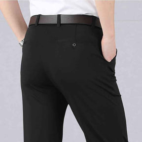Pants : Pantalon Heren Blauw - Slacks - Stretch in Zwart (6 stuks beschikbaar) van Pantino