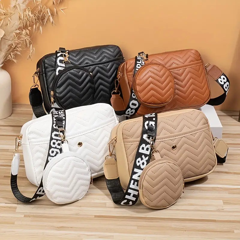 bags : Schoudertas Dames Zwart - SlingBag - Voor in van Pantino