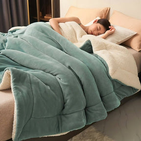 home & garden : SnuggleSoft - Omarm de Warmte Kant - Lichtgroen in donkergroen van Pantino