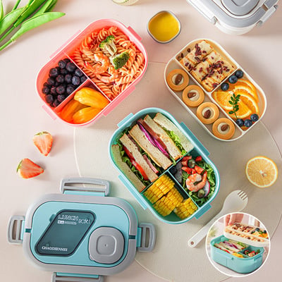 home & garden : LunchBox - Microware Bento Lunchbox - Groen in van Pantino