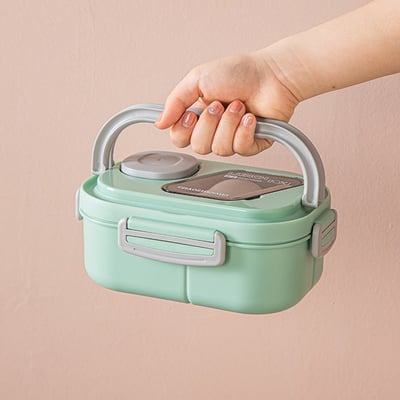 home & garden : LunchBox - Microware Bento Lunchbox - Groen in van Pantino