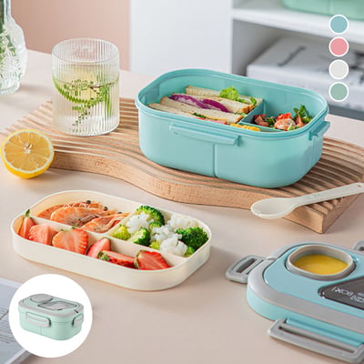 home & garden : LunchBox - Microware Bento Lunchbox - Groen in van Pantino