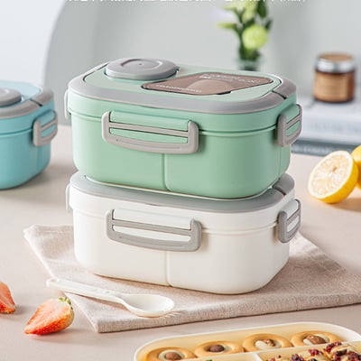 home & garden : LunchBox - Microware Bento Lunchbox - Groen in van Pantino