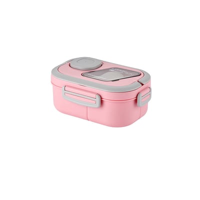 home & garden : LunchBox - Microware Bento Lunchbox - Groen in Roze van Pantino