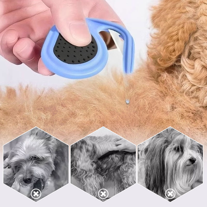 pets : FluffFree - Moeiteloos Klitten Verdwijnen - Blauw in van Pantino