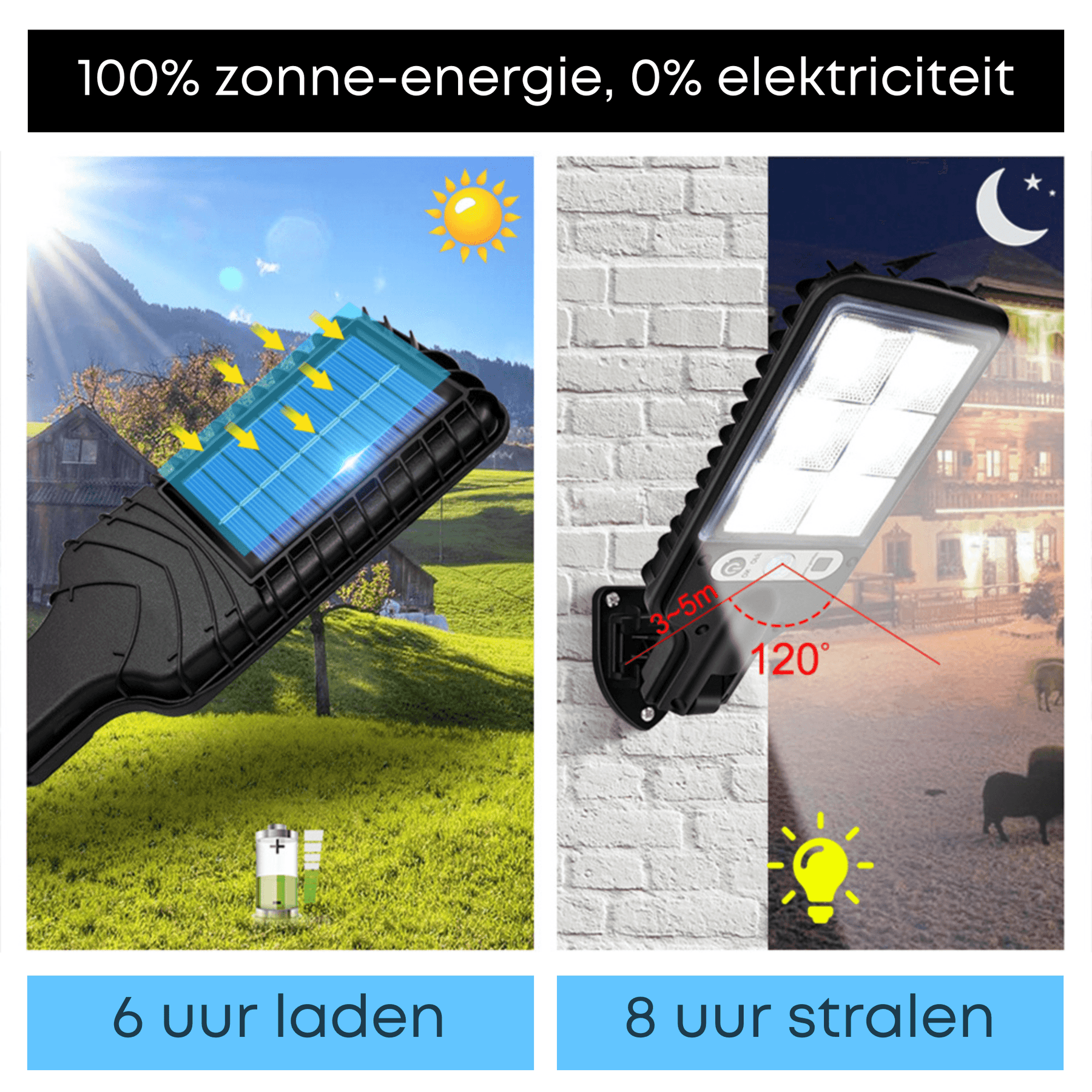 outdoor equipment : StreetLamp - Solar Wandlampen in van Pantino