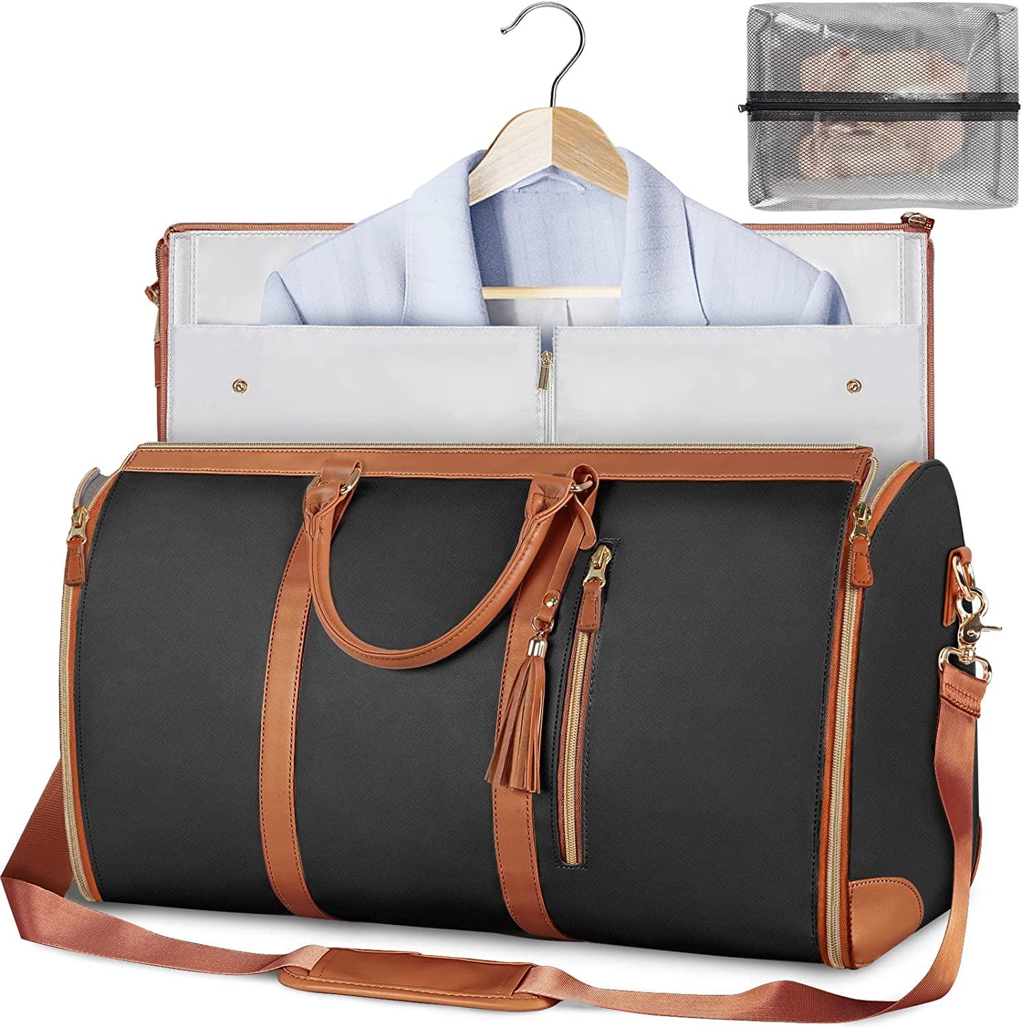 bags : SuitBag - Opvouwbare Opbergtas - Lichtroze in Zwart van Pantino