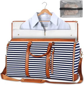 bags : SuitBag - Opvouwbare Opbergtas - Lichtroze in Blauw gestreept (4 op voorraad) van Pantino