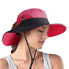 outdoor equipment : Zonnehoed Dames - Lichtroze UV-Bescherming - Verstelbaar & Opvouwbaar in van Pantino