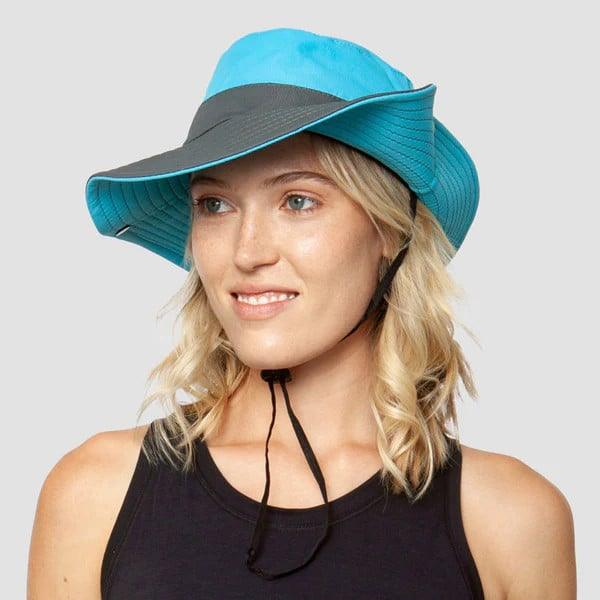 outdoor equipment : Zonnehoed Dames - Lichtroze UV-Bescherming - Verstelbaar & Opvouwbaar in Blauw van Pantino