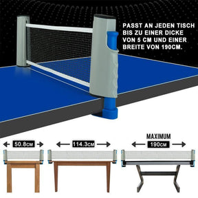 outdoor equipment : Intrekbaar Tafeltennis Net - Zwart in van Pantino