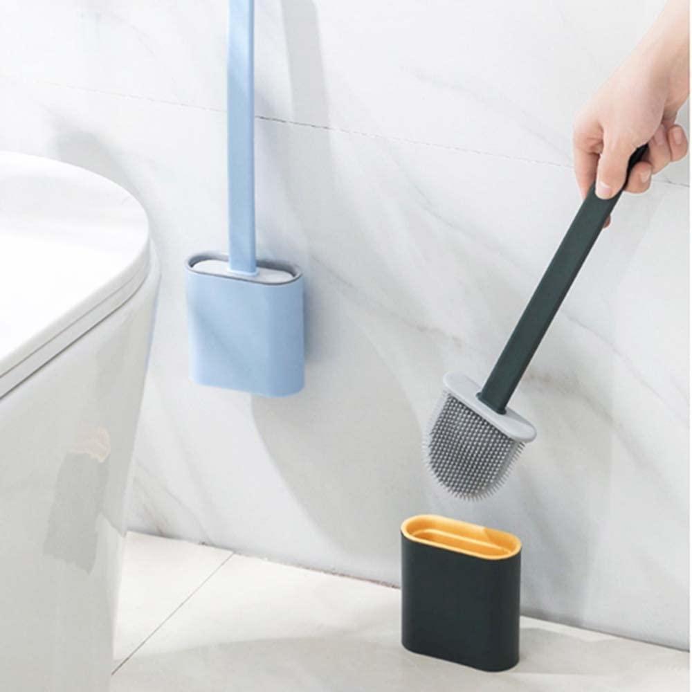 home & garden : ToiletClean - Zelfklevende Siliconen Borstel - Wit in van Pantino