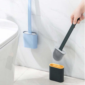 home & garden : ToiletClean - Zelfklevende Siliconen Borstel - Wit in van Pantino